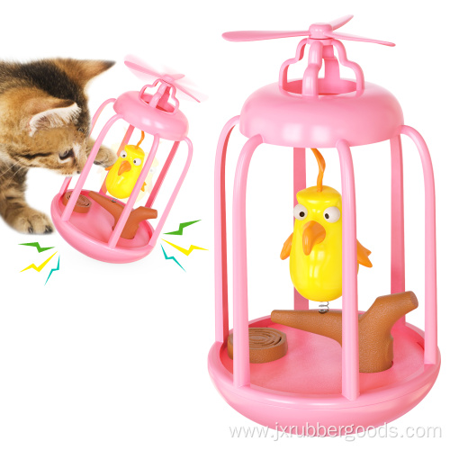 windmill bird cage tickle sound wheel pets toys